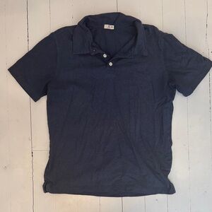 Flint and Tinder Dark Blue Polo Shirt